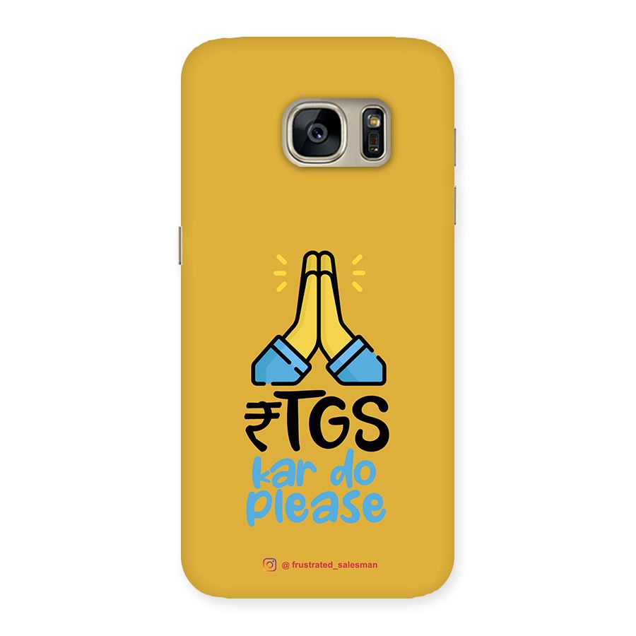 RTGS Kar Do Please Mustard Yellow Back Case for Galaxy S7