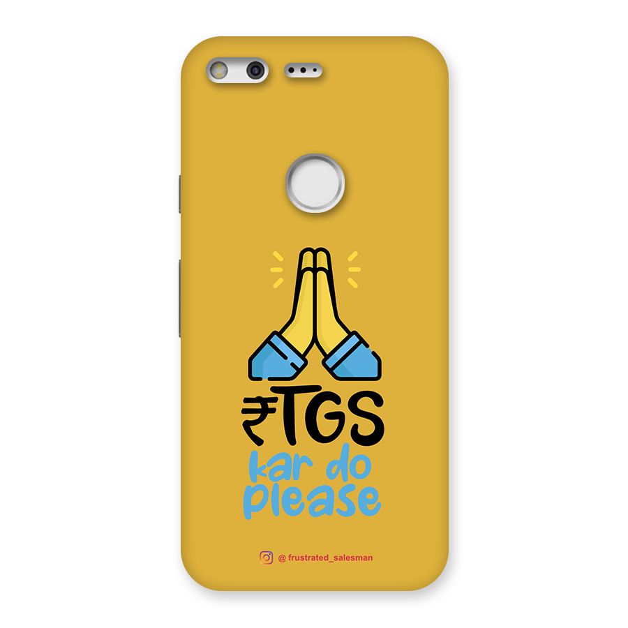 RTGS Kar Do Please Mustard Yellow Back Case for Google Pixel