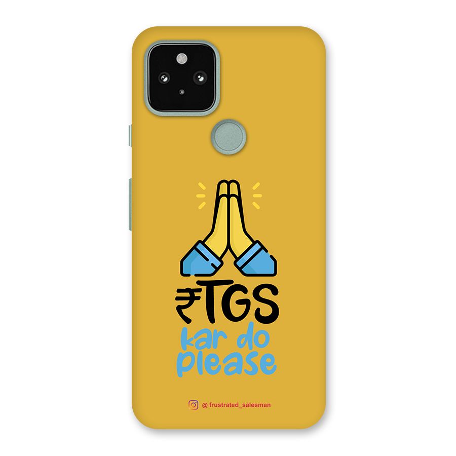 RTGS Kar Do Please Mustard Yellow Back Case for Google Pixel 5