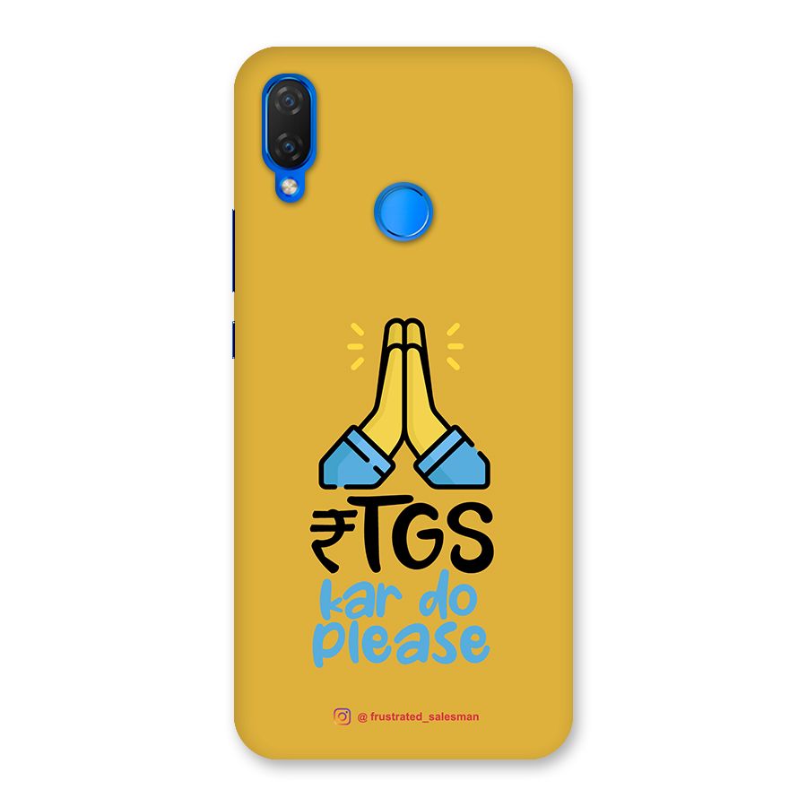 RTGS Kar Do Please Mustard Yellow Back Case for Huawei P Smart+
