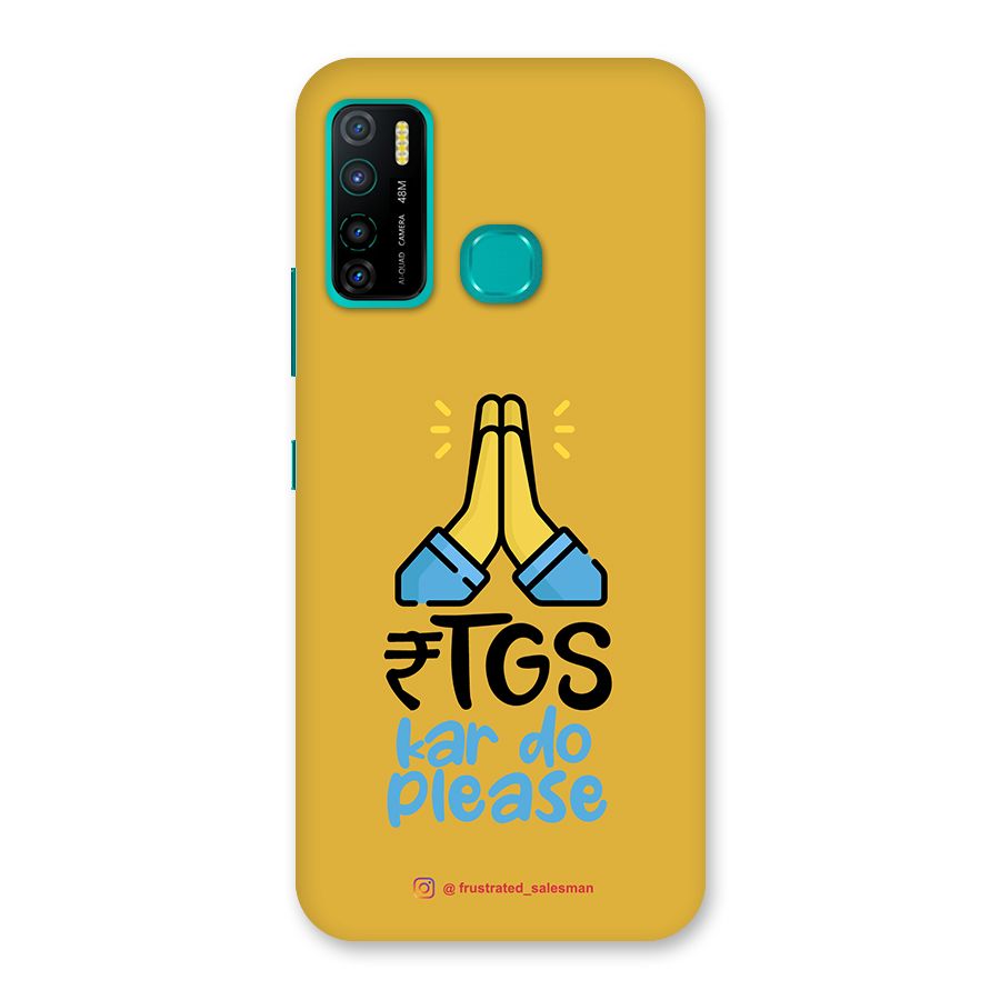 RTGS Kar Do Please Mustard Yellow Back Case for Infinix Hot 9 Pro