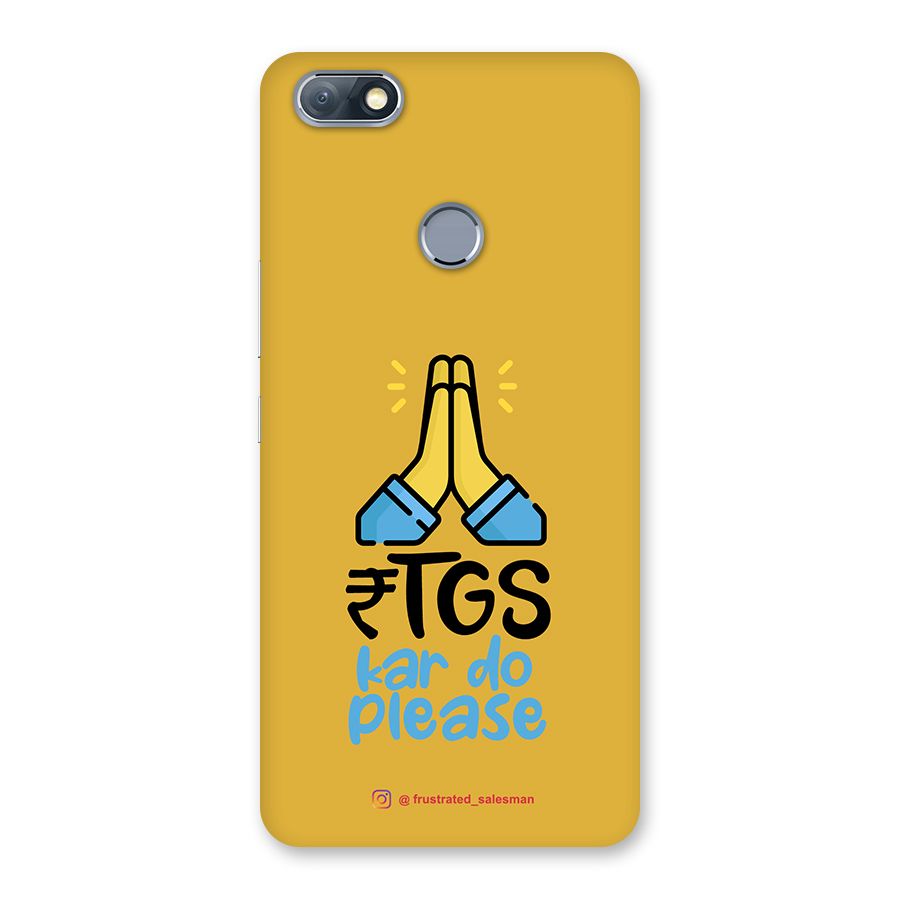 RTGS Kar Do Please Mustard Yellow Back Case for Infinix Note 5