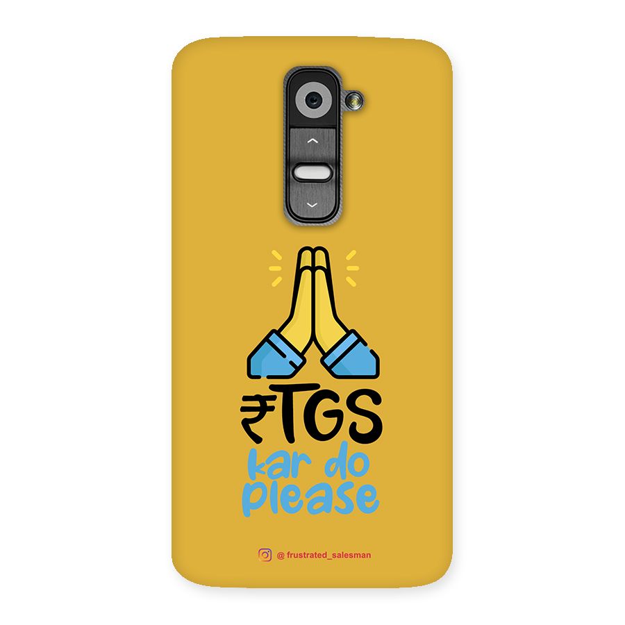 RTGS Kar Do Please Mustard Yellow Back Case for LG G2