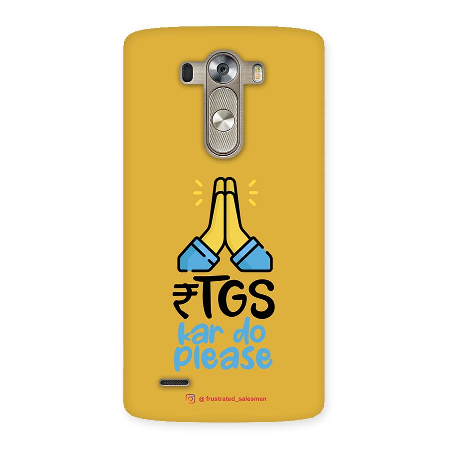 RTGS Kar Do Please Mustard Yellow Back Case for LG G3