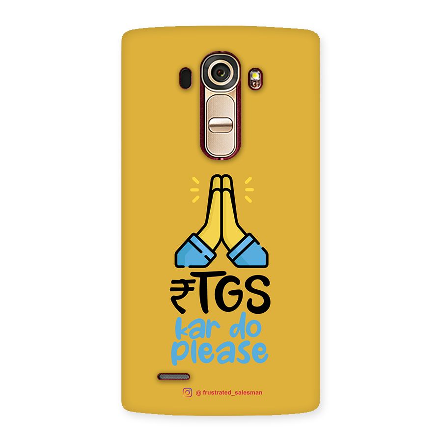 RTGS Kar Do Please Mustard Yellow Back Case for LG G4