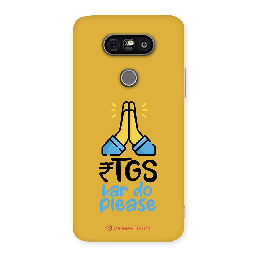 RTGS Kar Do Please Mustard Yellow Back Case for LG G5