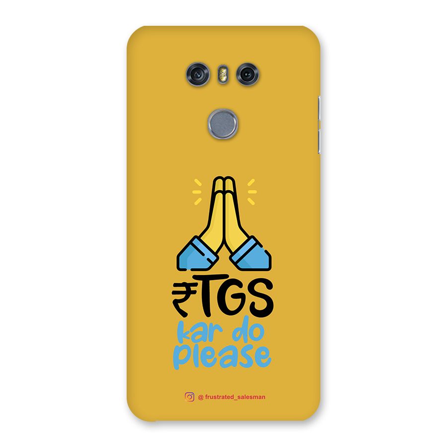 RTGS Kar Do Please Mustard Yellow Back Case for LG G6