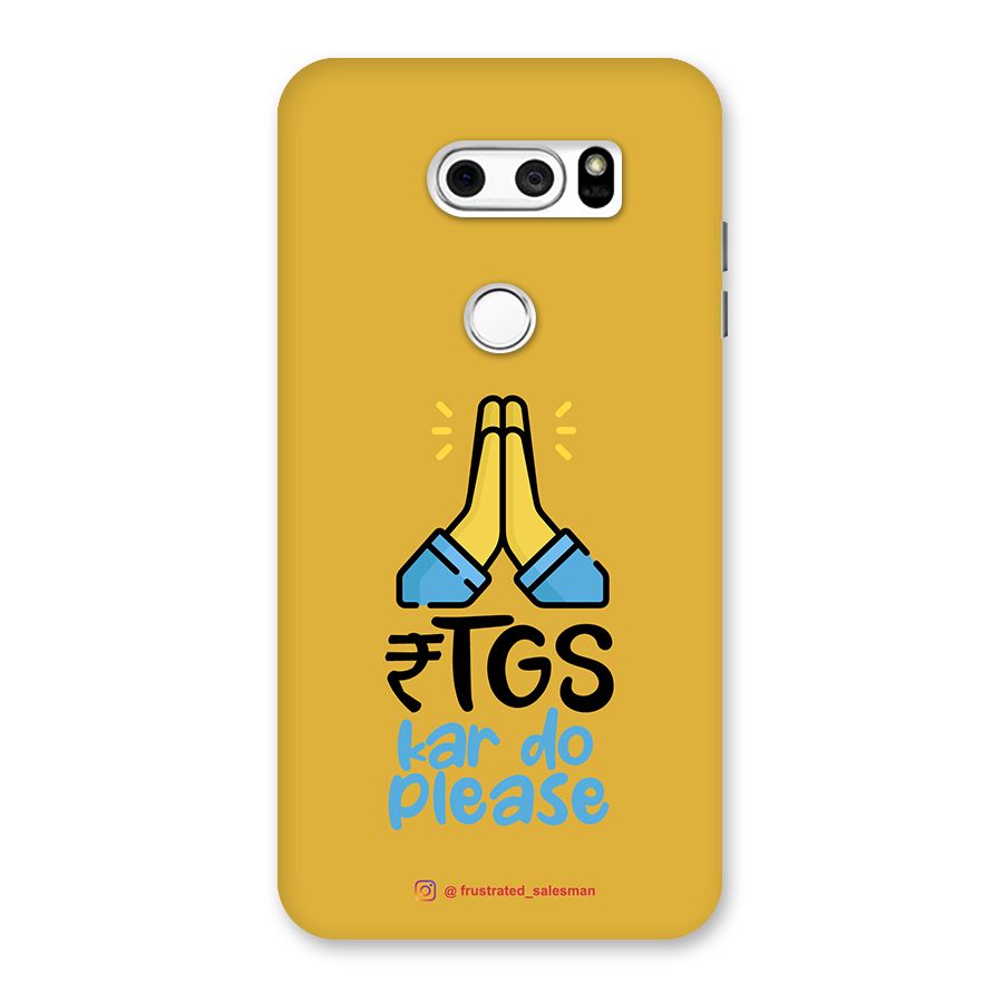 RTGS Kar Do Please Mustard Yellow Back Case for LG V30