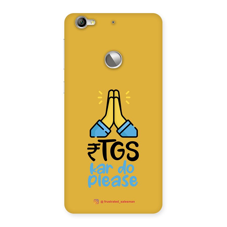 RTGS Kar Do Please Mustard Yellow Back Case for LeTV Le 1s