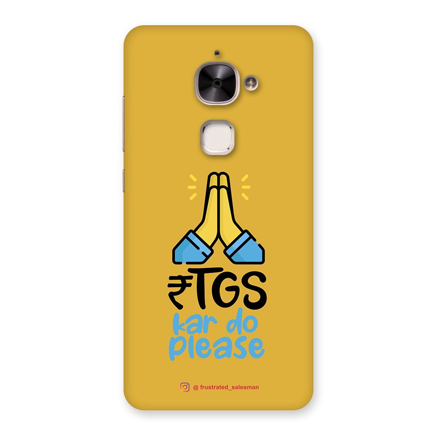 RTGS Kar Do Please Mustard Yellow Back Case for Le 2