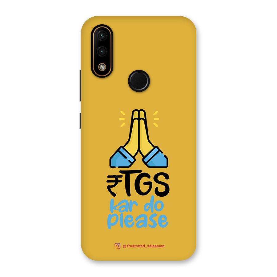 RTGS Kar Do Please Mustard Yellow Back Case for Lenovo A6 Note