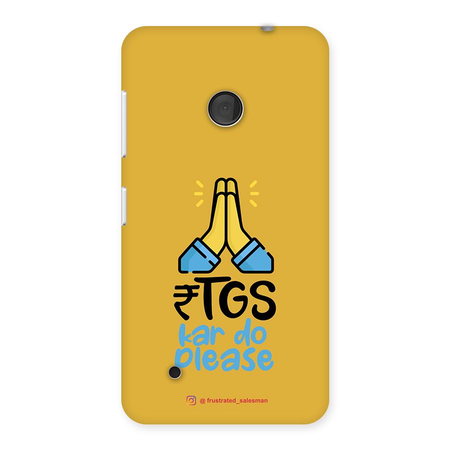 RTGS Kar Do Please Mustard Yellow Back Case for Lumia 530