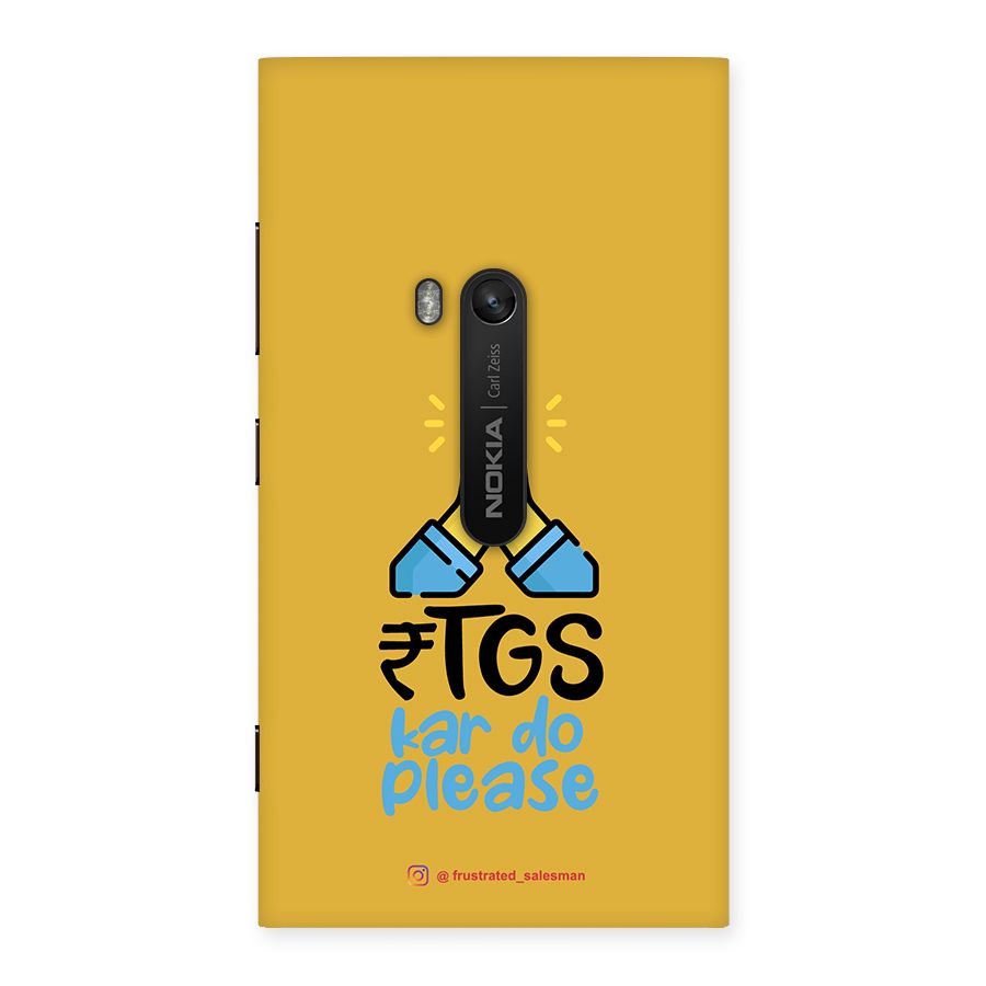 RTGS Kar Do Please Mustard Yellow Back Case for Lumia 920