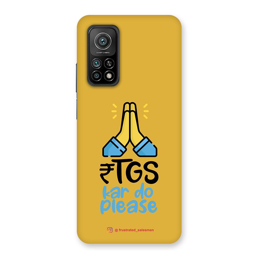 RTGS Kar Do Please Mustard Yellow Back Case for Mi 10T 5G