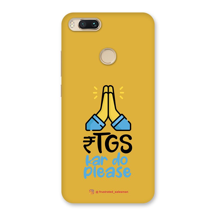 RTGS Kar Do Please Mustard Yellow Back Case for Mi A1