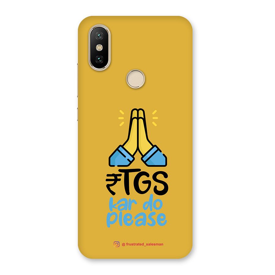 RTGS Kar Do Please Mustard Yellow Back Case for Mi A2