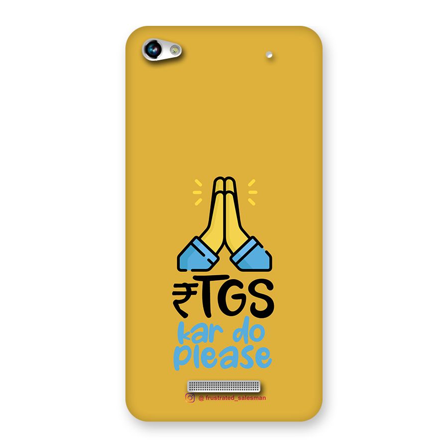 RTGS Kar Do Please Mustard Yellow Back Case for Micromax Hue 2