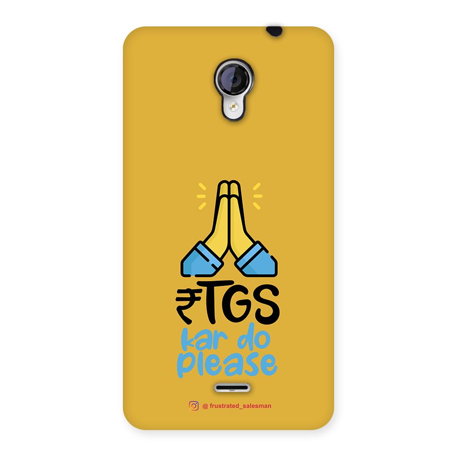 RTGS Kar Do Please Mustard Yellow Back Case for Micromax Unite 2 A106