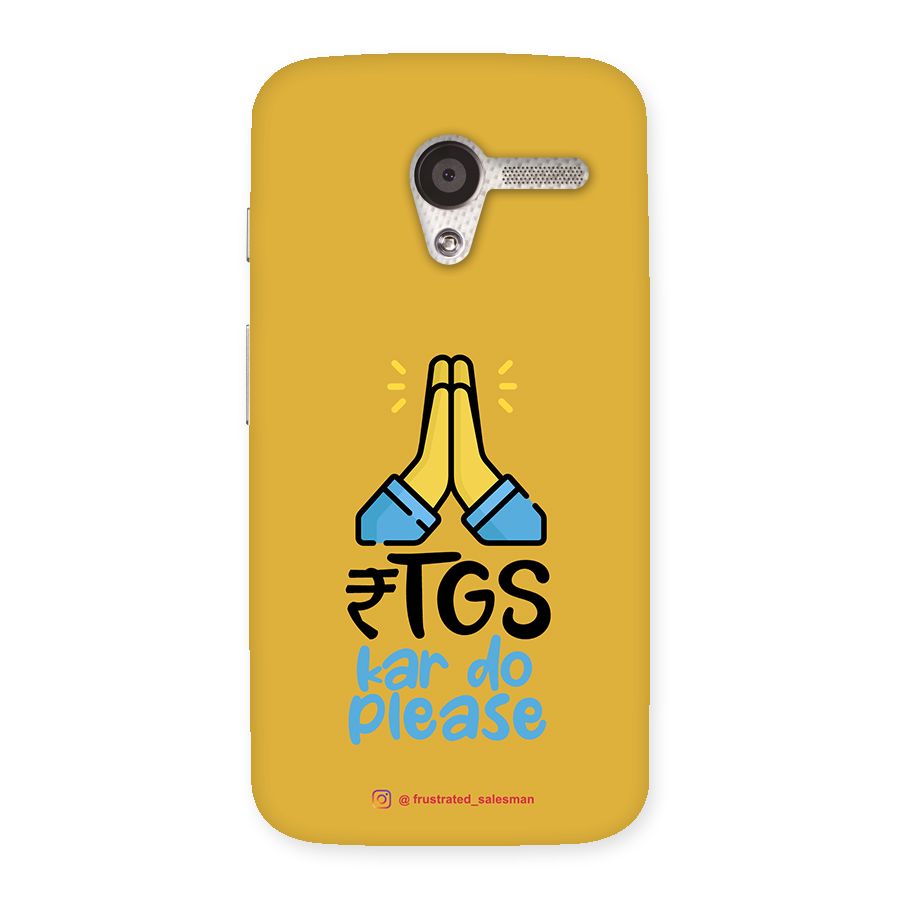 RTGS Kar Do Please Mustard Yellow Back Case for Moto X