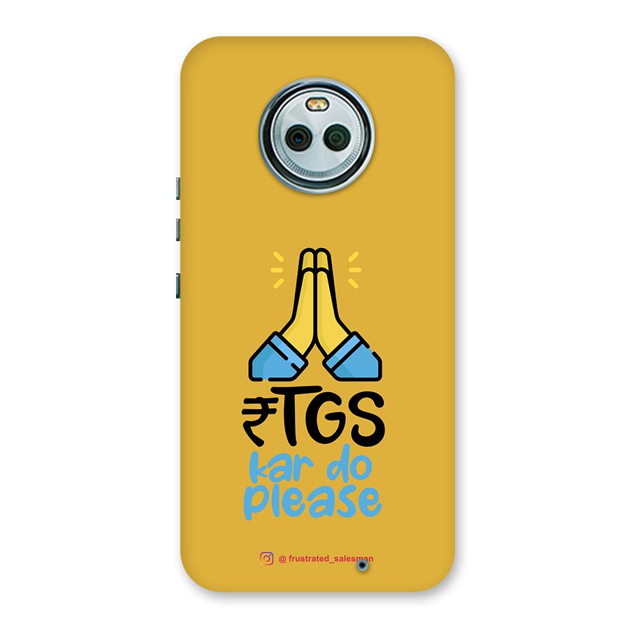 RTGS Kar Do Please Mustard Yellow Back Case for Moto X4