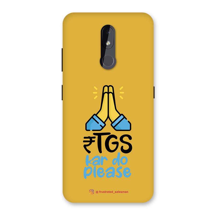 RTGS Kar Do Please Mustard Yellow Back Case for Nokia 3.2