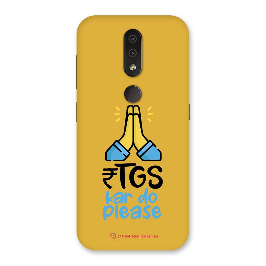 RTGS Kar Do Please Mustard Yellow Back Case for Nokia 4.2