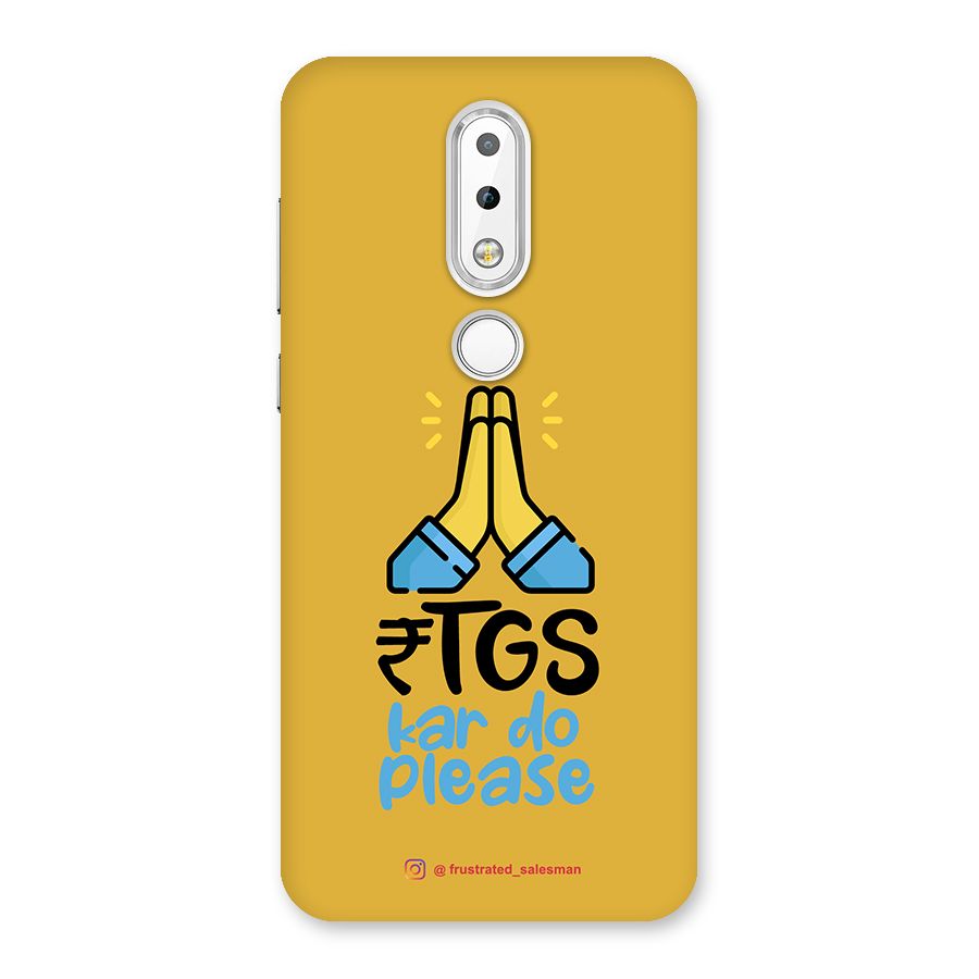 RTGS Kar Do Please Mustard Yellow Back Case for Nokia 6.1 Plus