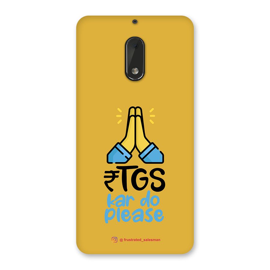 RTGS Kar Do Please Mustard Yellow Back Case for Nokia 6