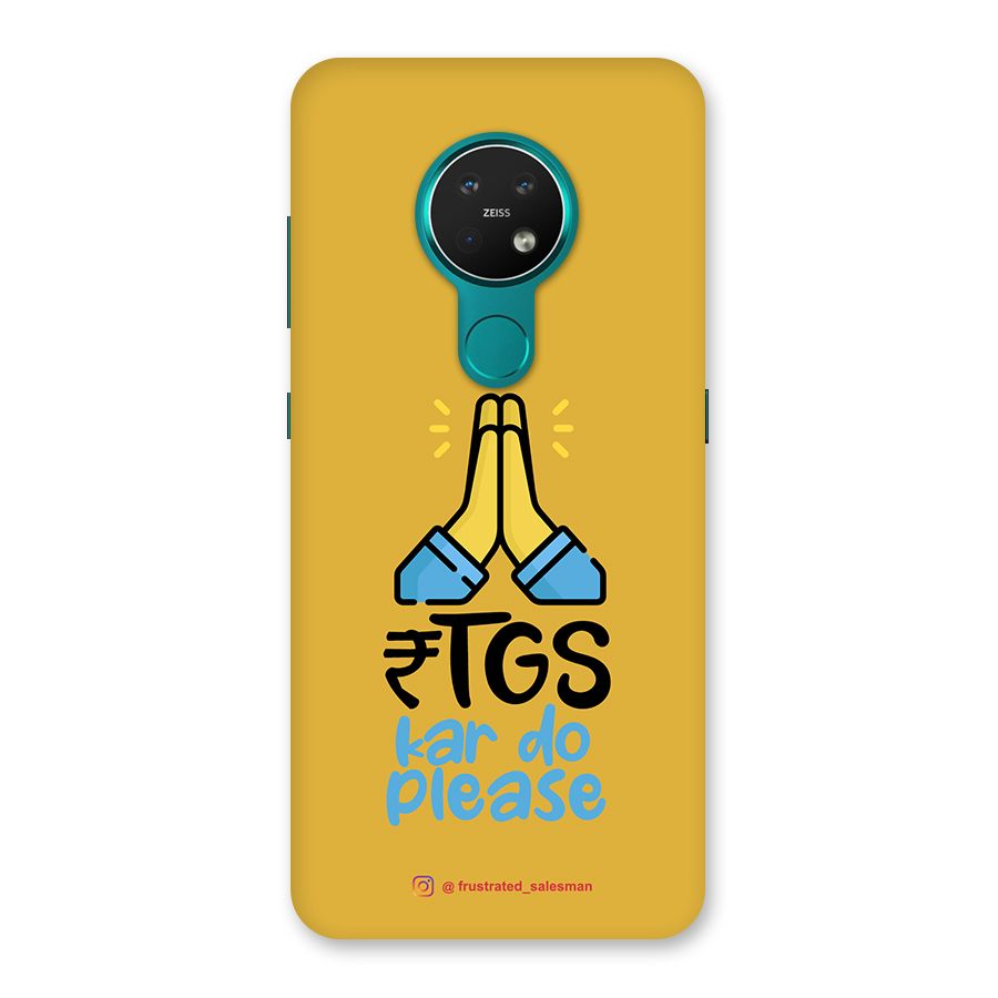 RTGS Kar Do Please Mustard Yellow Back Case for Nokia 7.2