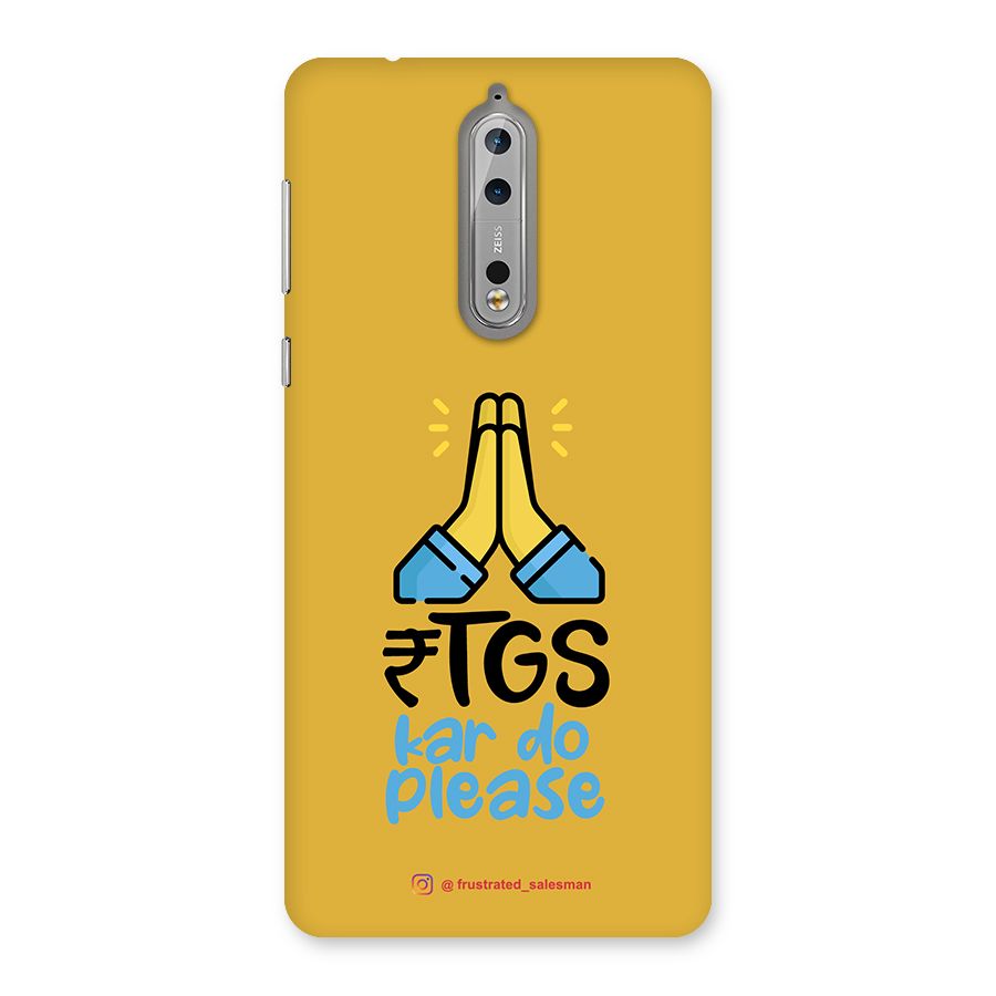 RTGS Kar Do Please Mustard Yellow Back Case for Nokia 8