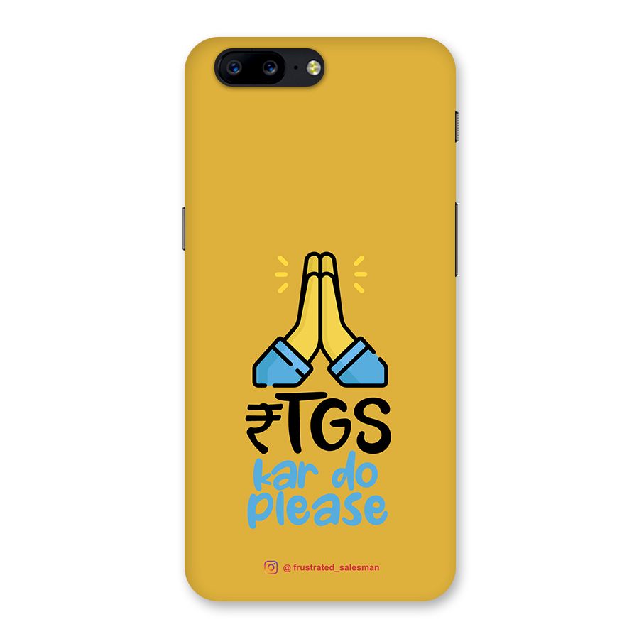 RTGS Kar Do Please Mustard Yellow Back Case for OnePlus 5