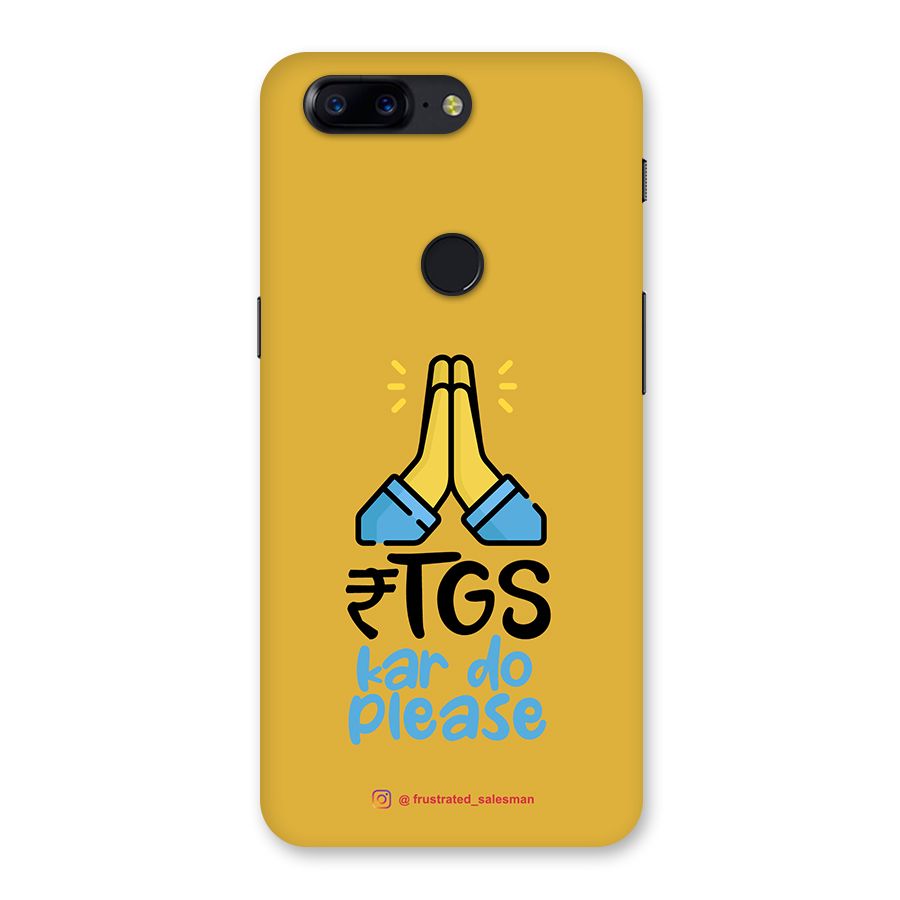RTGS Kar Do Please Mustard Yellow Back Case for OnePlus 5T