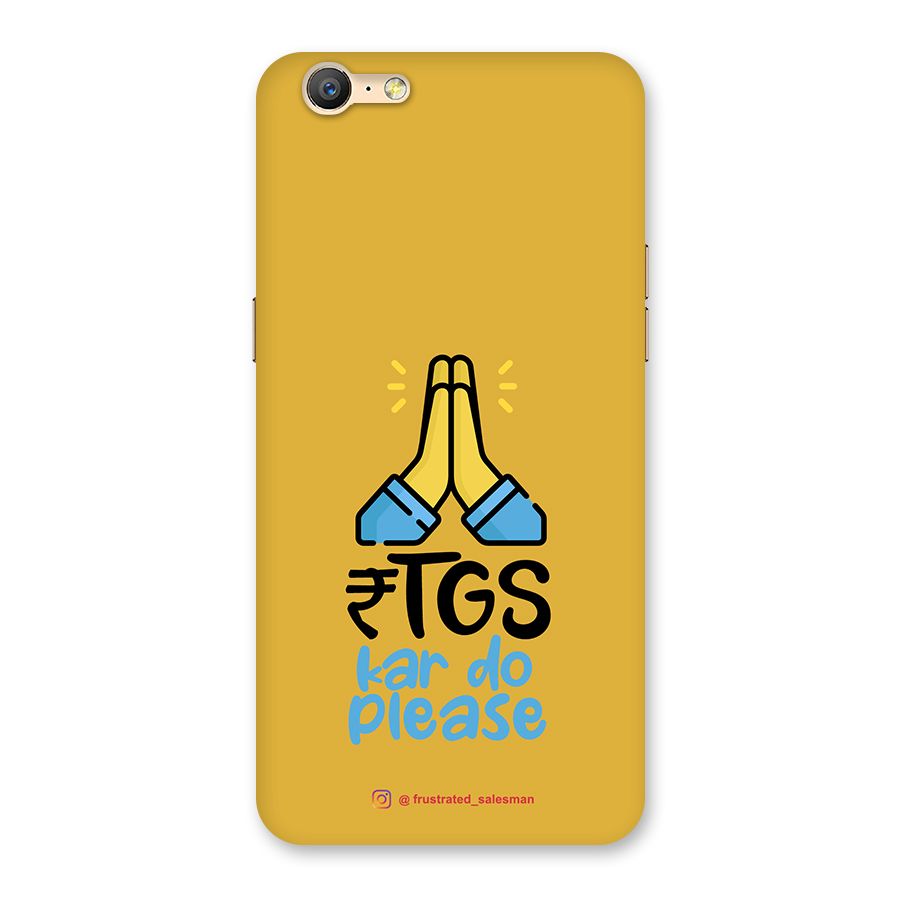 RTGS Kar Do Please Mustard Yellow Back Case for Oppo A39