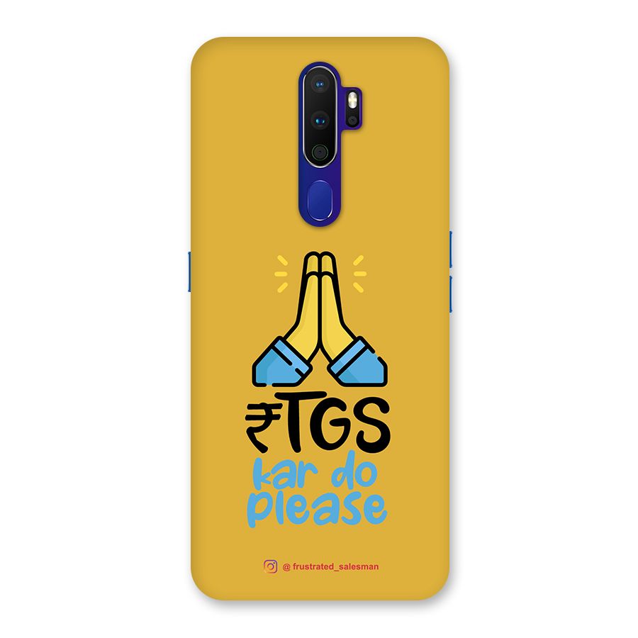 RTGS Kar Do Please Mustard Yellow Back Case for Oppo A9 (2020)