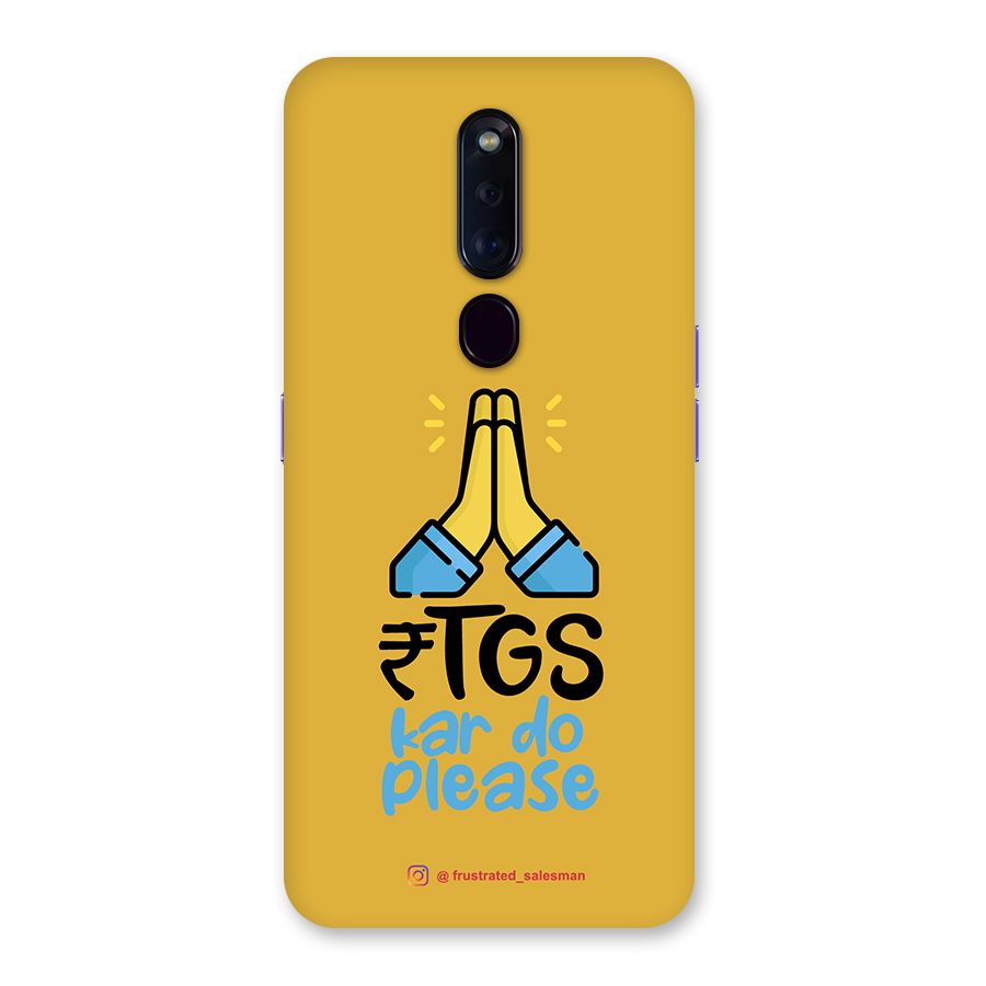RTGS Kar Do Please Mustard Yellow Back Case for Oppo F11 Pro