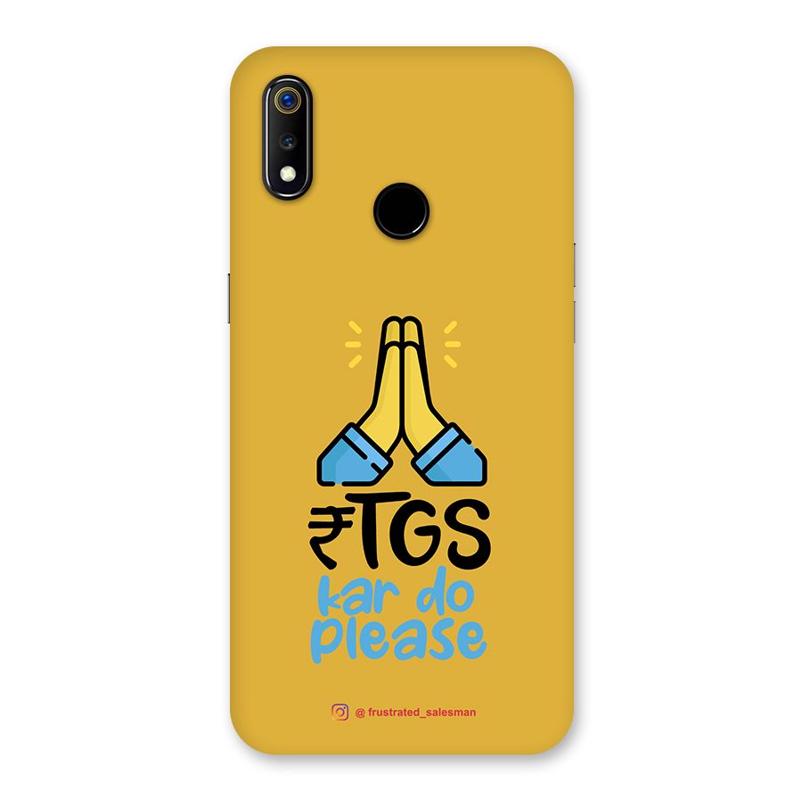 RTGS Kar Do Please Mustard Yellow Back Case for Realme 3