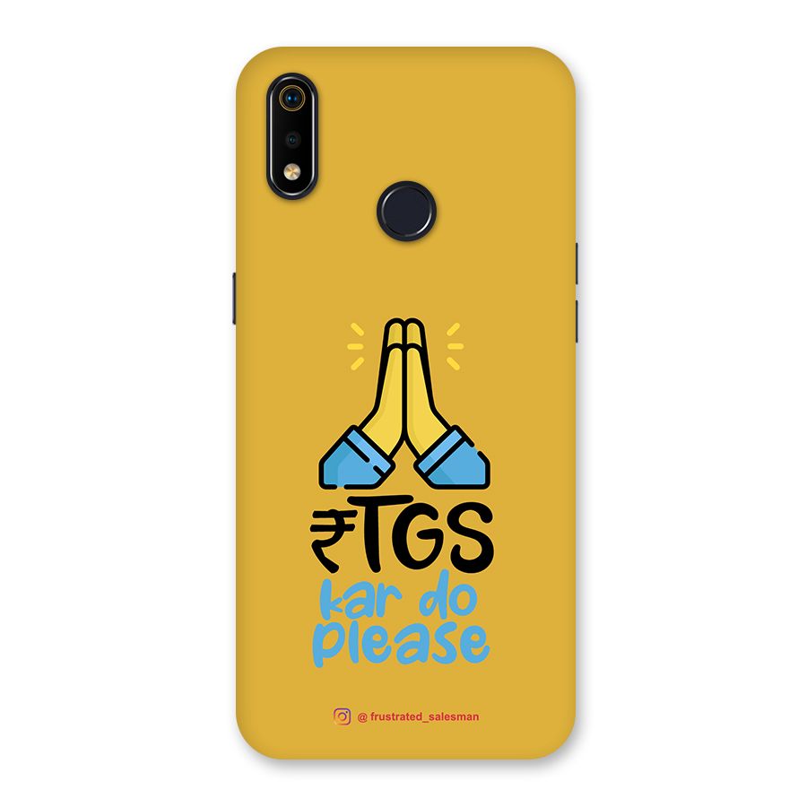RTGS Kar Do Please Mustard Yellow Back Case for Realme 3i