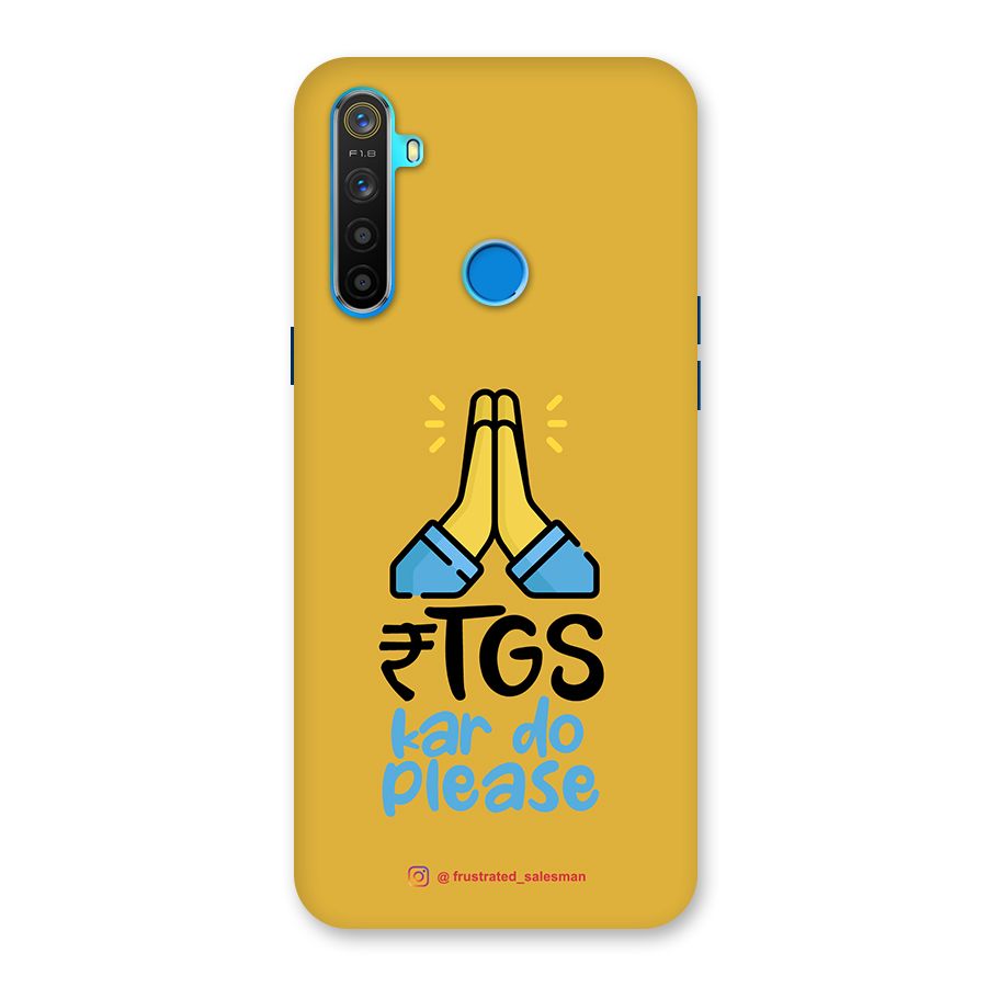 RTGS Kar Do Please Mustard Yellow Back Case for Realme 5s
