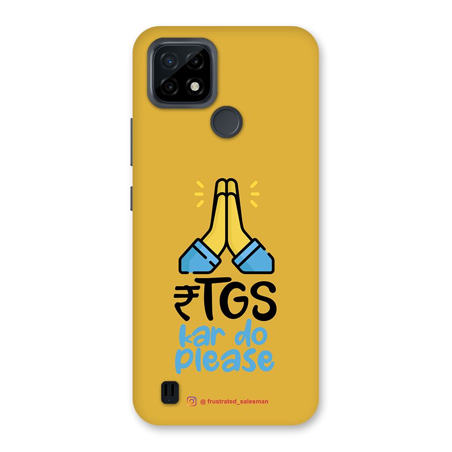 RTGS Kar Do Please Mustard Yellow Back Case for Realme C21