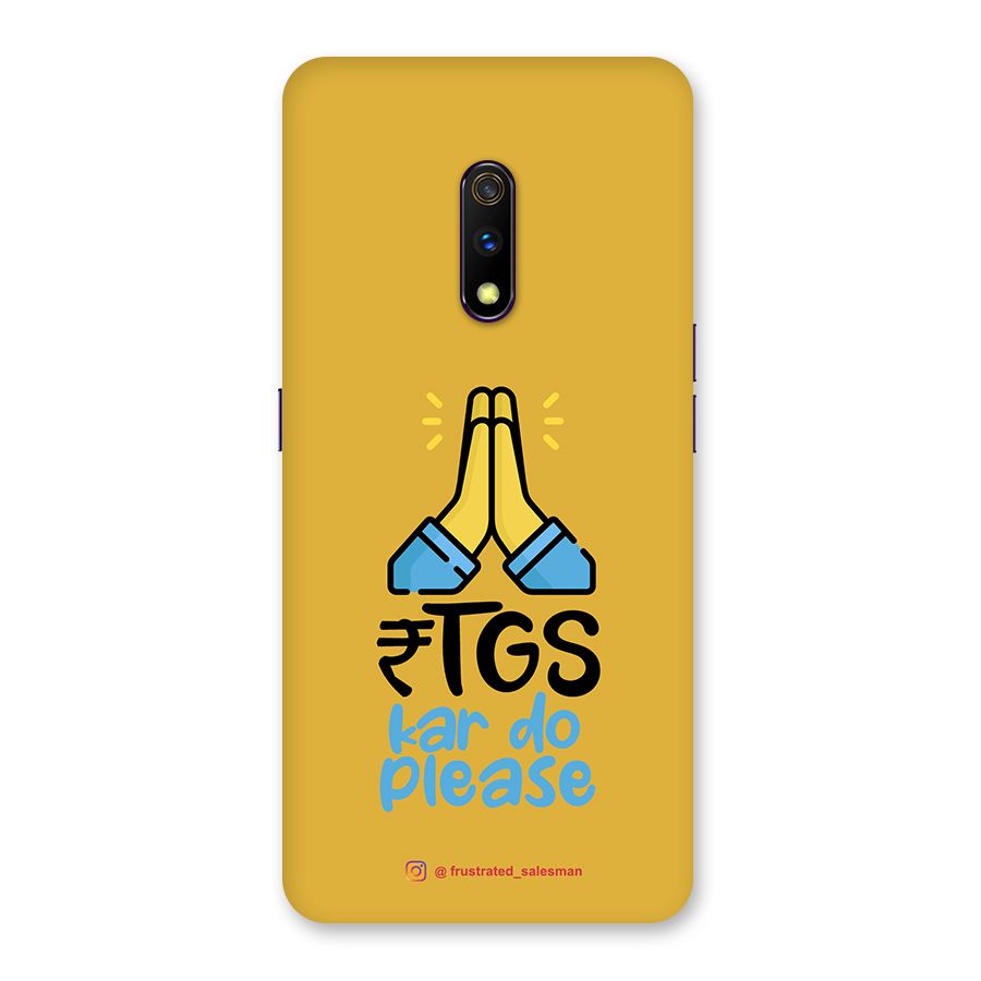 RTGS Kar Do Please Mustard Yellow Back Case for Realme X
