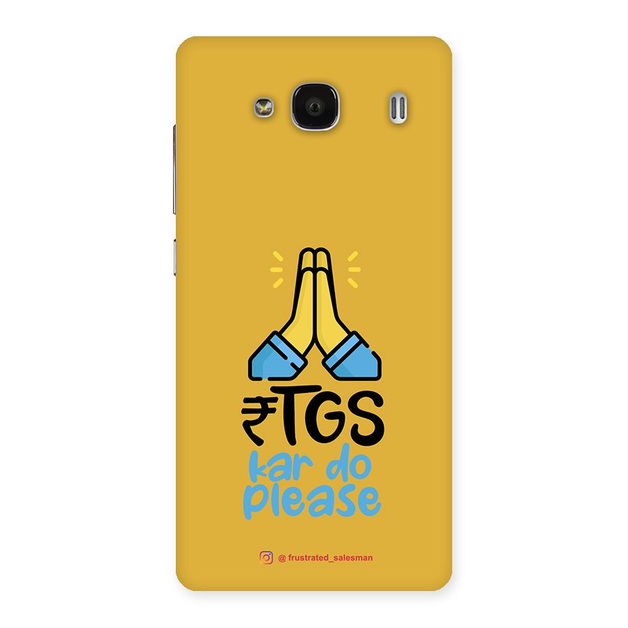 RTGS Kar Do Please Mustard Yellow Back Case for Redmi 2