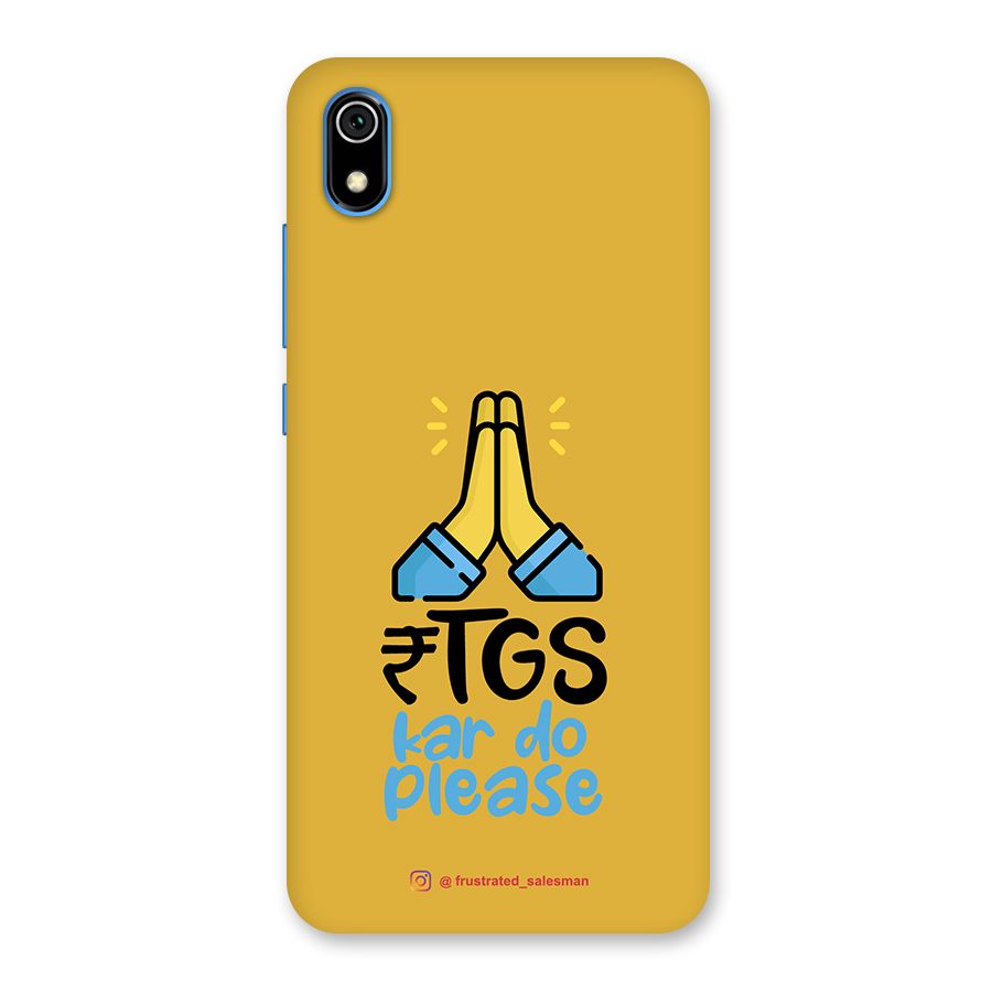 RTGS Kar Do Please Mustard Yellow Back Case for Redmi 7A