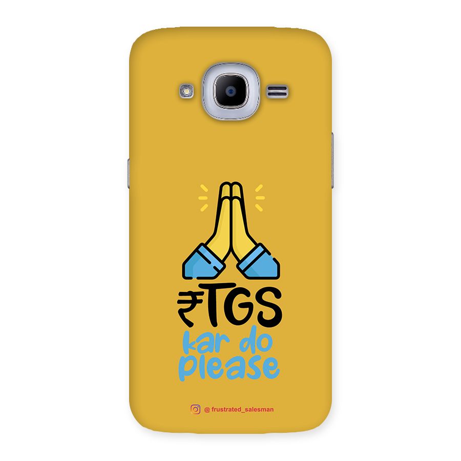 RTGS Kar Do Please Mustard Yellow Back Case for Samsung Galaxy J2 2016