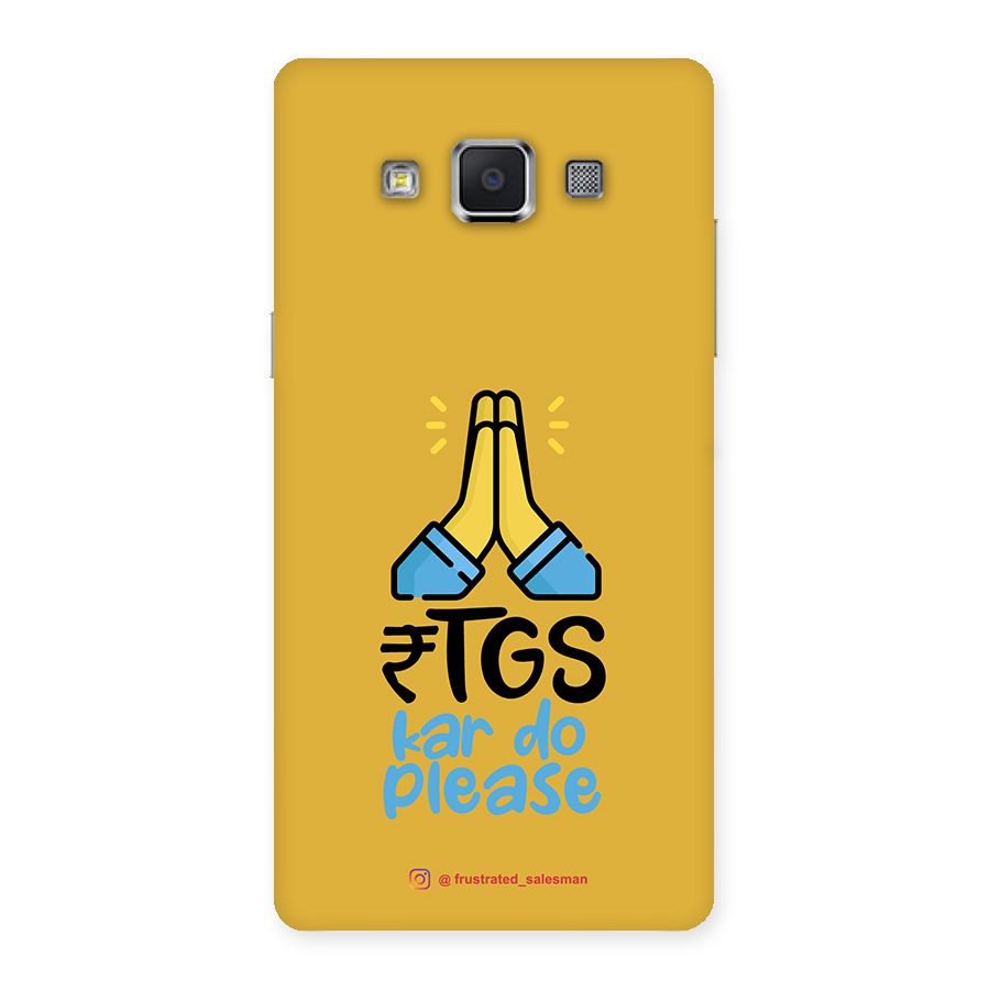 RTGS Kar Do Please Mustard Yellow Back Case for Samsung Galaxy A5