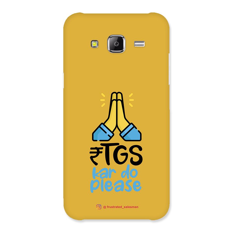 RTGS Kar Do Please Mustard Yellow Back Case for Samsung Galaxy J5
