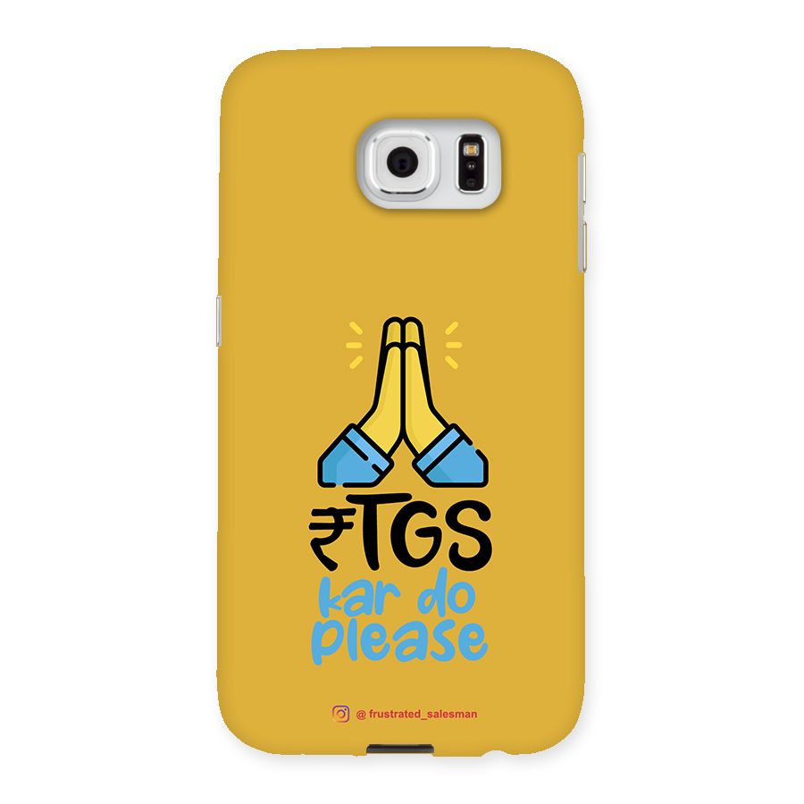 RTGS Kar Do Please Mustard Yellow Back Case for Samsung Galaxy S6