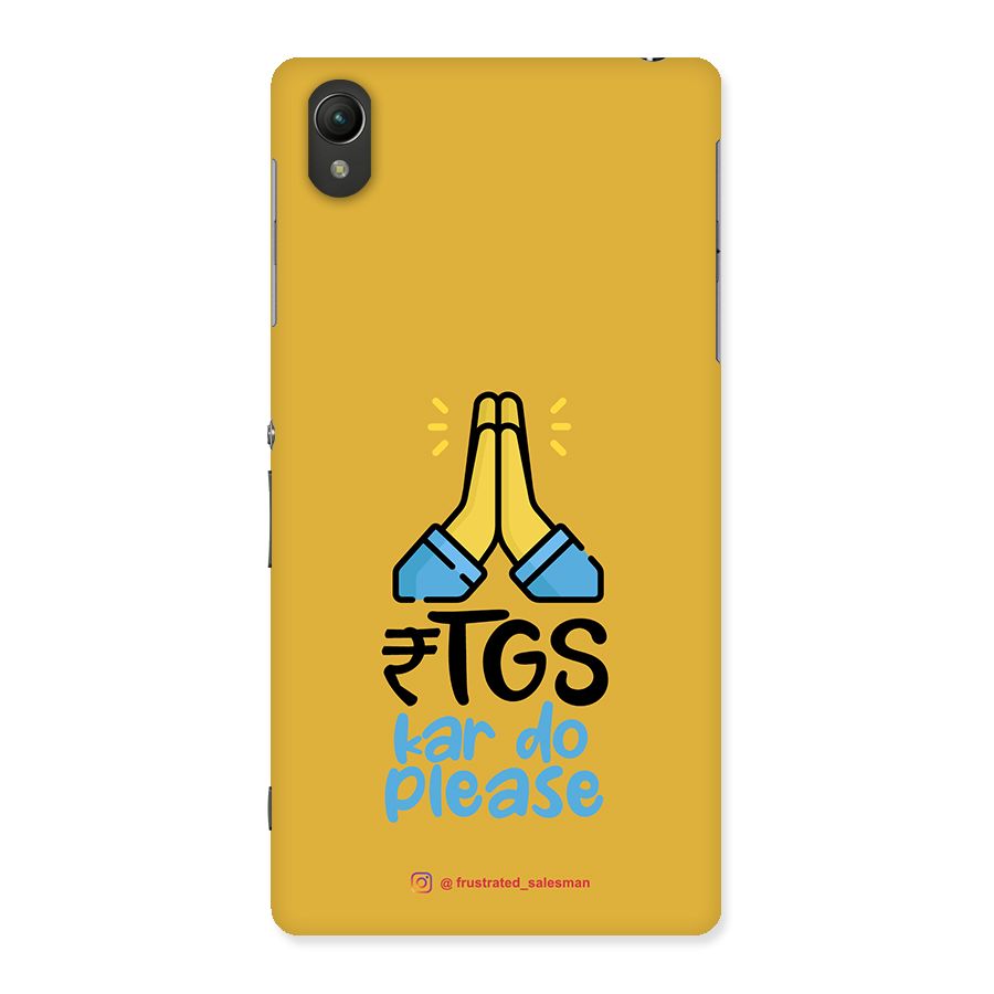 RTGS Kar Do Please Mustard Yellow Back Case for Sony Xperia Z2