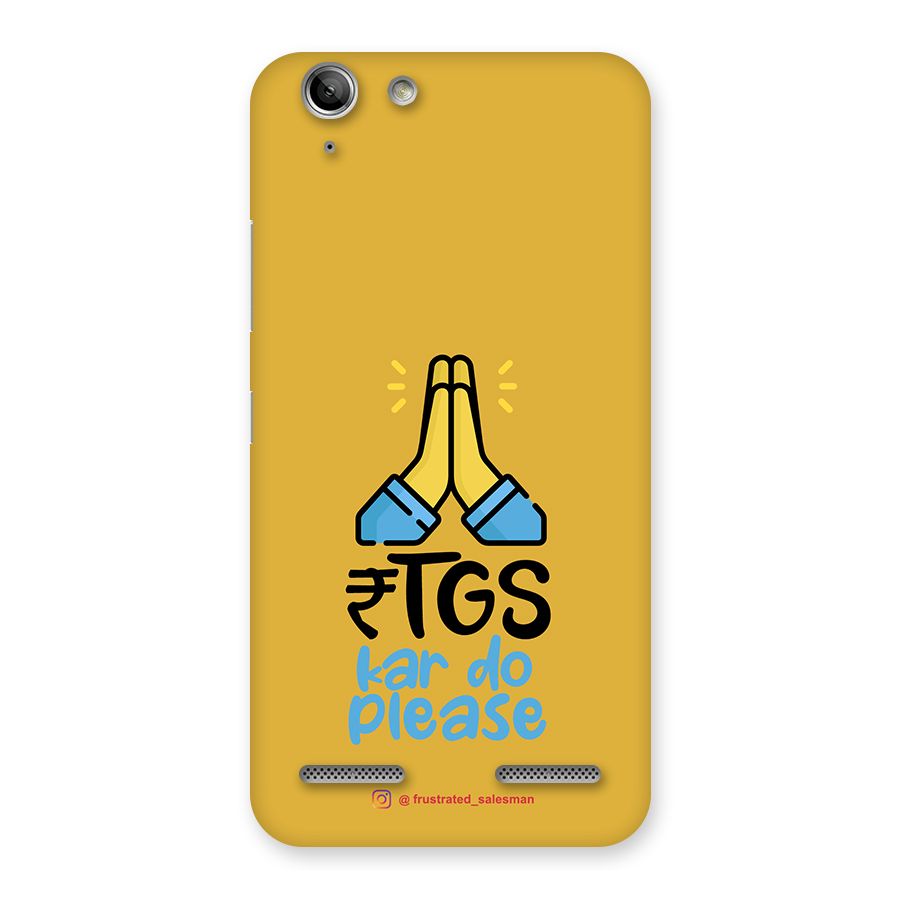 RTGS Kar Do Please Mustard Yellow Back Case for Vibe K5