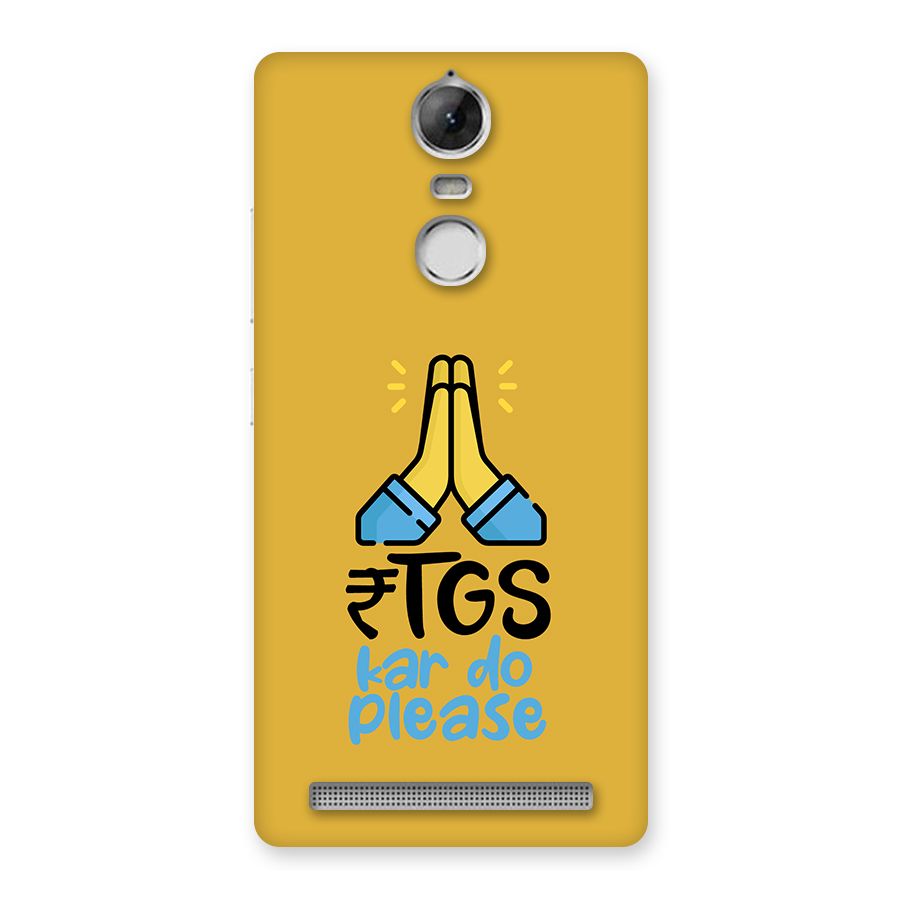 RTGS Kar Do Please Mustard Yellow Back Case for Vibe K5 Note