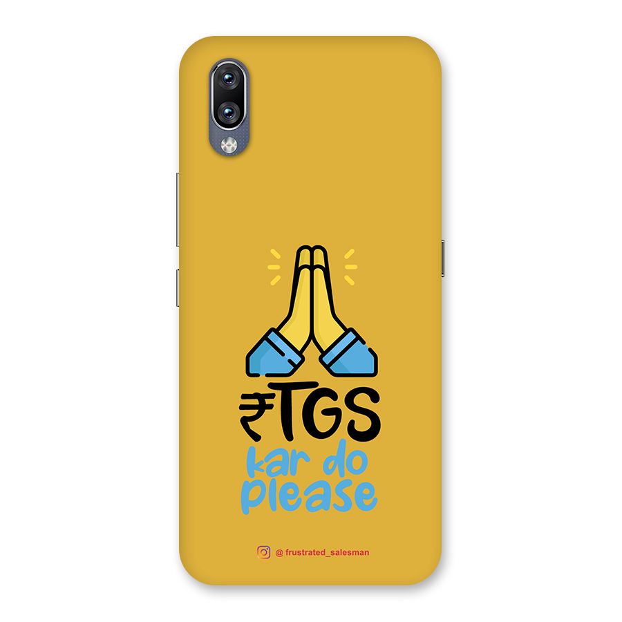 RTGS Kar Do Please Mustard Yellow Back Case for Vivo NEX